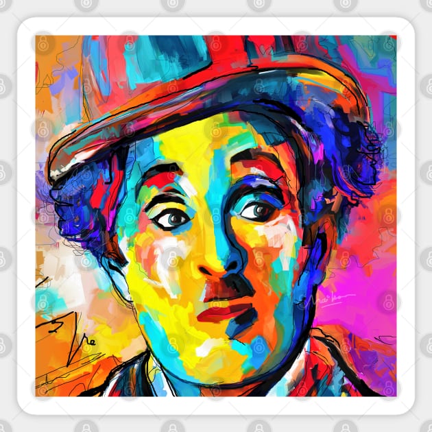 charlie chaplin Sticker by mailsoncello